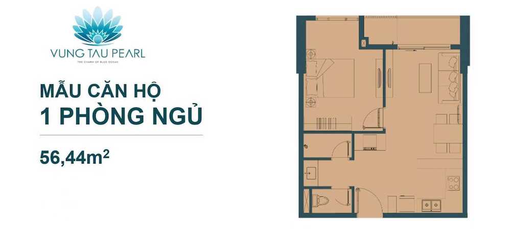 Căn hộ 1 phòng ngủ Vũng Tàu Pearl
